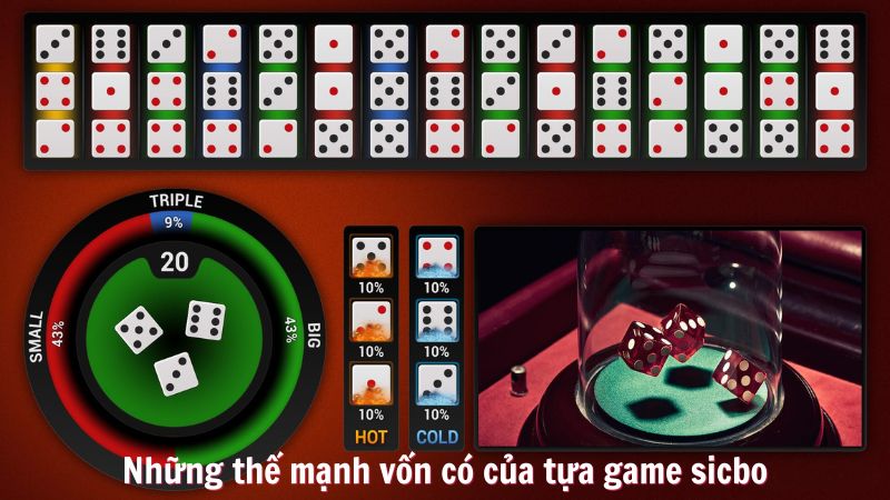 sicbo 2 Những thế mạnh vốn có của tựa game sicbo